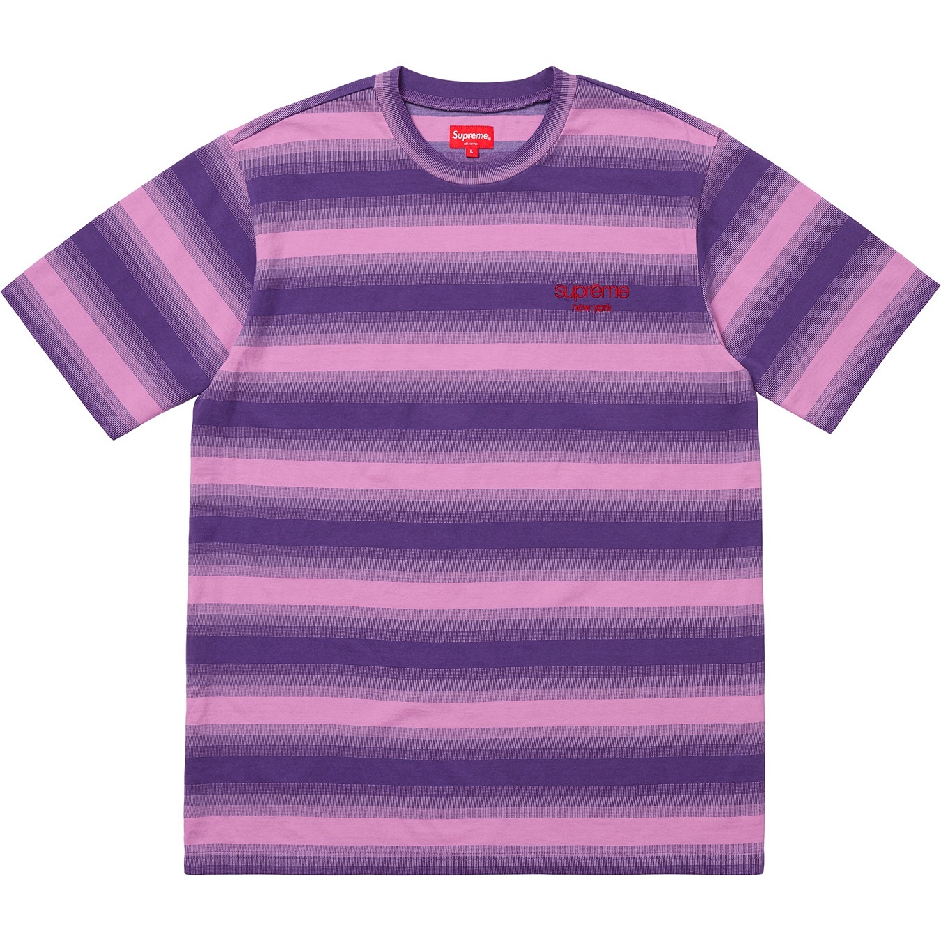 Gradient Striped S/S Top view 4
